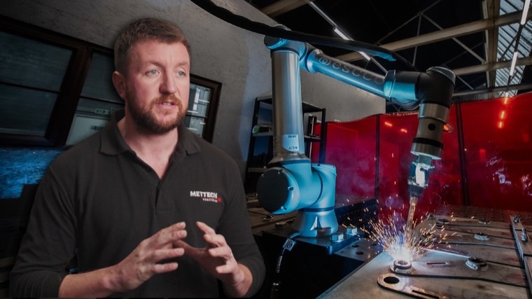 Dan at Mettech Precision talking about the Cobot Welding System